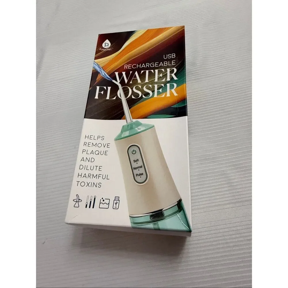 Pursonic USB Rechargeable Oral Irrigator Water Flosser White - New Sealed
